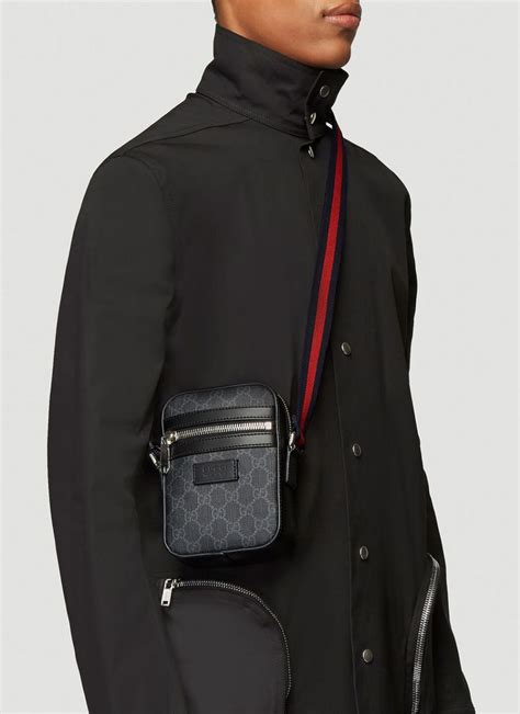 gucci belt bag men black|gucci cross body bag men.